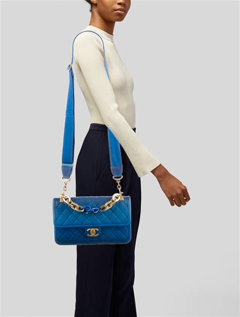 chanel sunset on the sea bag|CHANEL Sunset On The Sea Flap Bag Blue Caviar with Brushed .